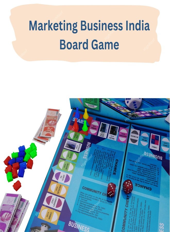 HighRoof Business Senior Game with Plastic Coins Along with Other Board Games Like Ludo, Snakes Ladder for Kids & Adults - Image 3